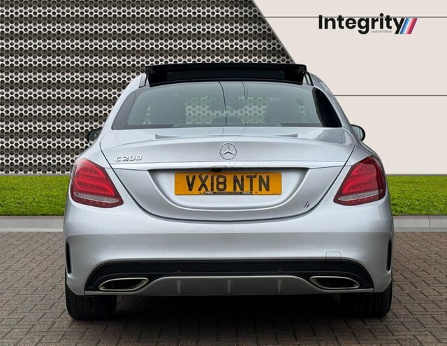Mercedes-Benz C Class 2018 2.0 C200 Amg Line Premium Saloon Silver #6