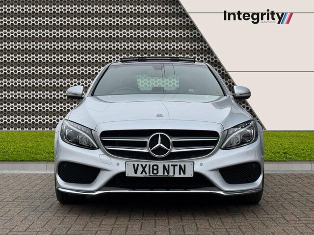 Mercedes-Benz C Class 2018 2.0 C200 Amg Line Premium Saloon Silver #2