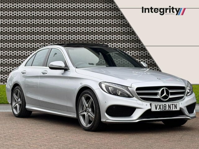 Mercedes-Benz C Class 2018 2.0 C200 Amg Line Premium Saloon Silver #3