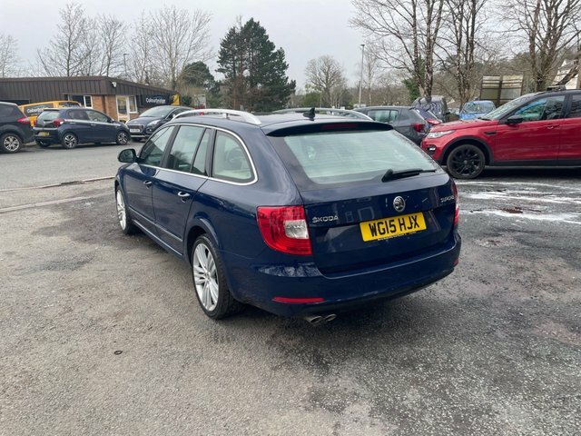 Skoda Superb 2.0 Tdi Elegance Estate Euro 5 Blue #4