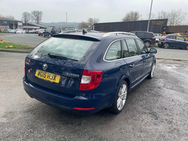 Skoda Superb 2.0 Tdi Elegance Estate Euro 5 Blue #6