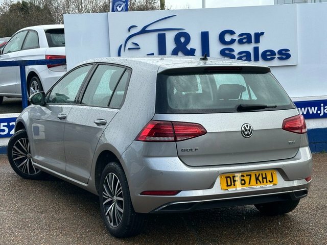 Volkswagen Golf 1.6 Tdi Se Nav Hatchback Euro 6 DF67KHJ Silver #5