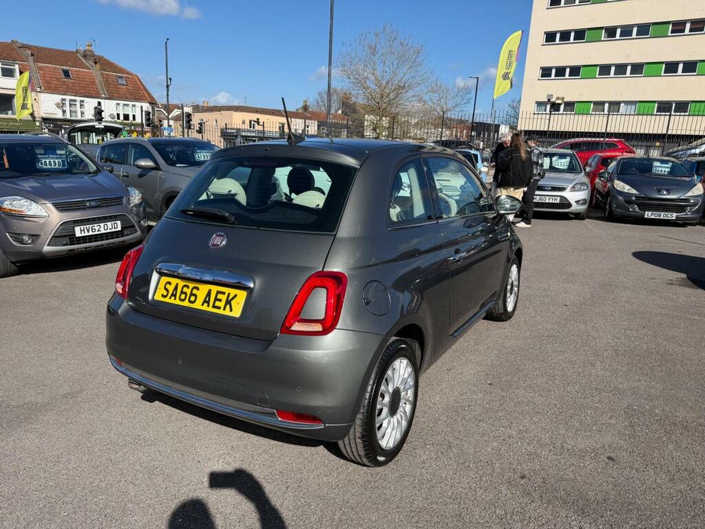 Fiat 500 Hatchback 1.2 Lounge Euro 6 Ss 201666 Grey #3