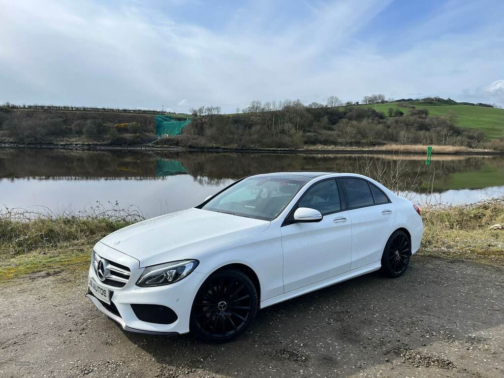 Mercedes-Benz C Class C220 Bluetec Amg Line Premium FN64OKE White #3