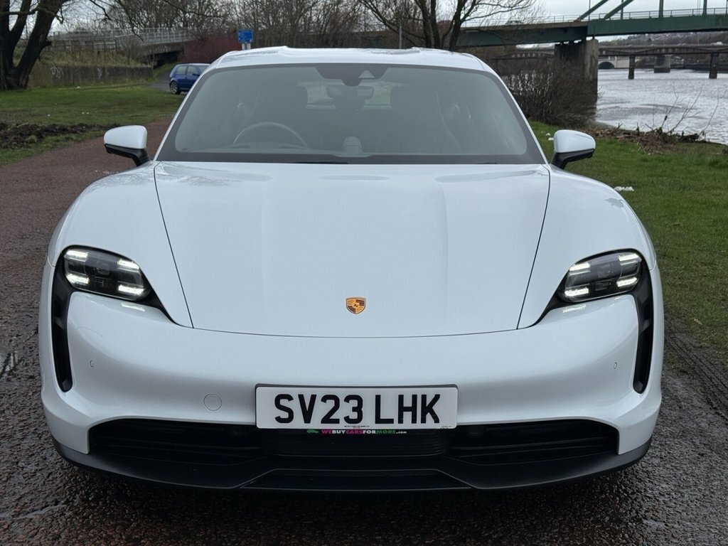 Porsche Taycan Estate SV23LHK White #2