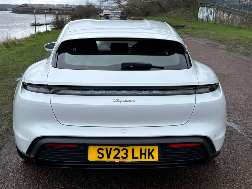 Porsche Taycan Estate SV23LHK White #6