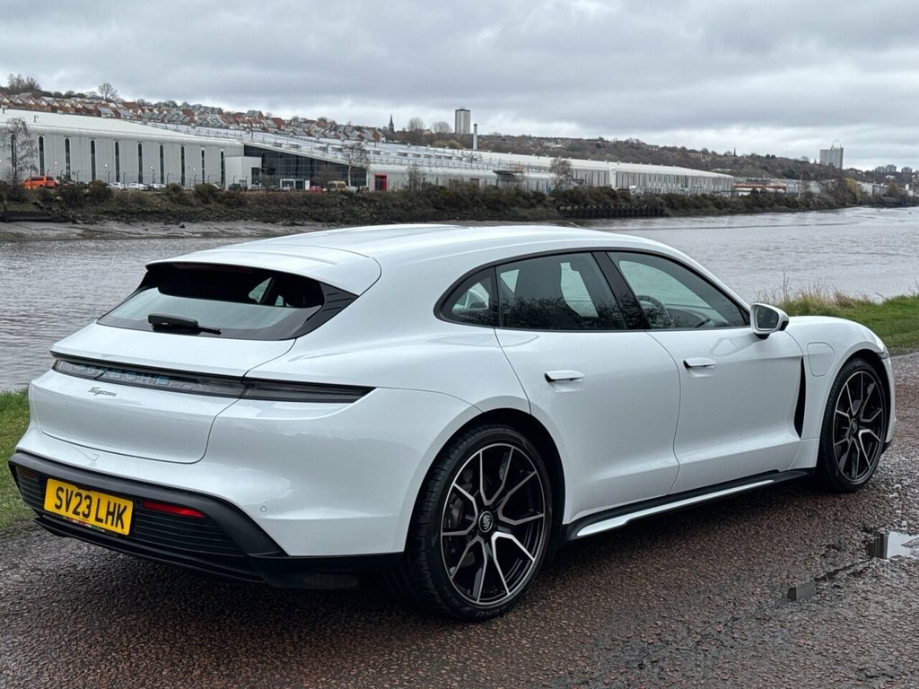 Porsche Taycan Estate SV23LHK White #5