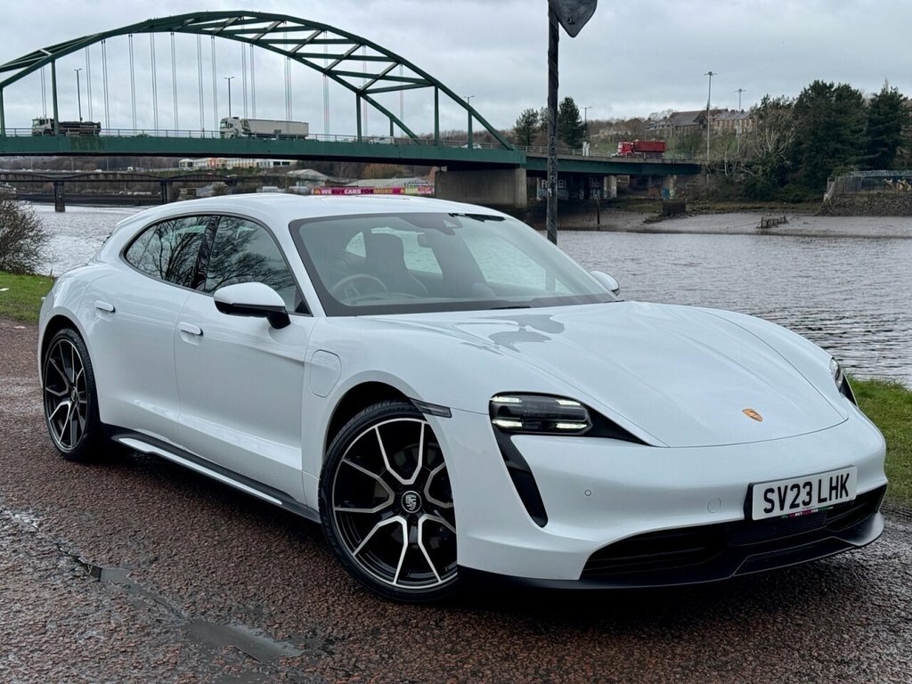 Porsche Taycan Estate White