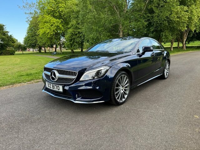 Mercedes-Benz CLS 3.0 Cls350 V6 Bluetec Amg Line Coupe G- IXZ8170 Blue #5