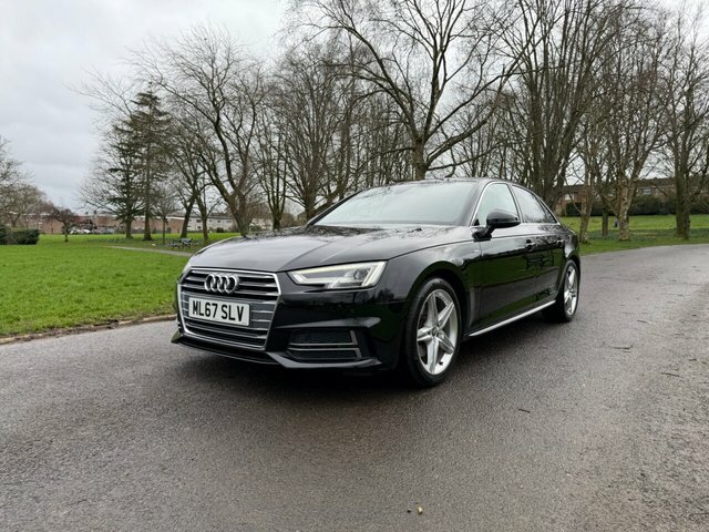 Audi A4 2.0 Tfsi S Line Saloon S Tronic Euro 6 ML67SLV Black #6