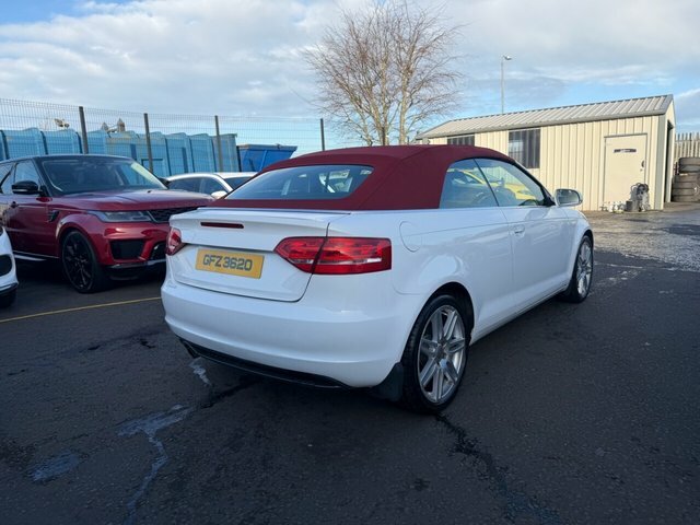 Audi A3 Cabriolet 1.6 Tdi S Line Convertible Euro White #5