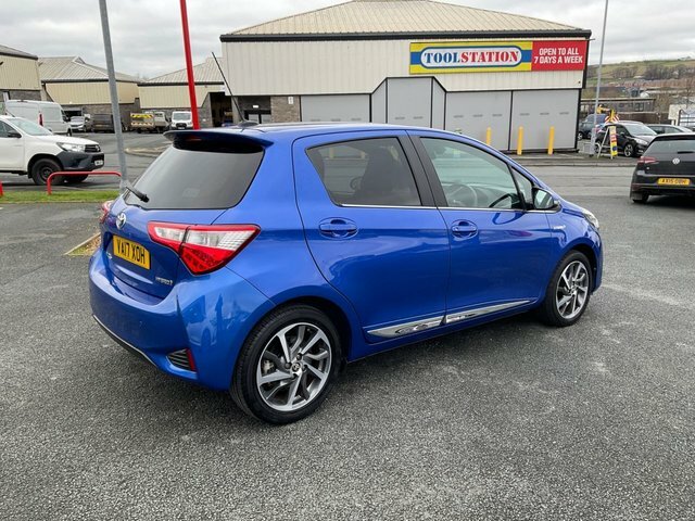 Toyota Yaris 1.5 Vvt-h Excel Hatchback Hybrid E-cvt VA17XOH Blue #4