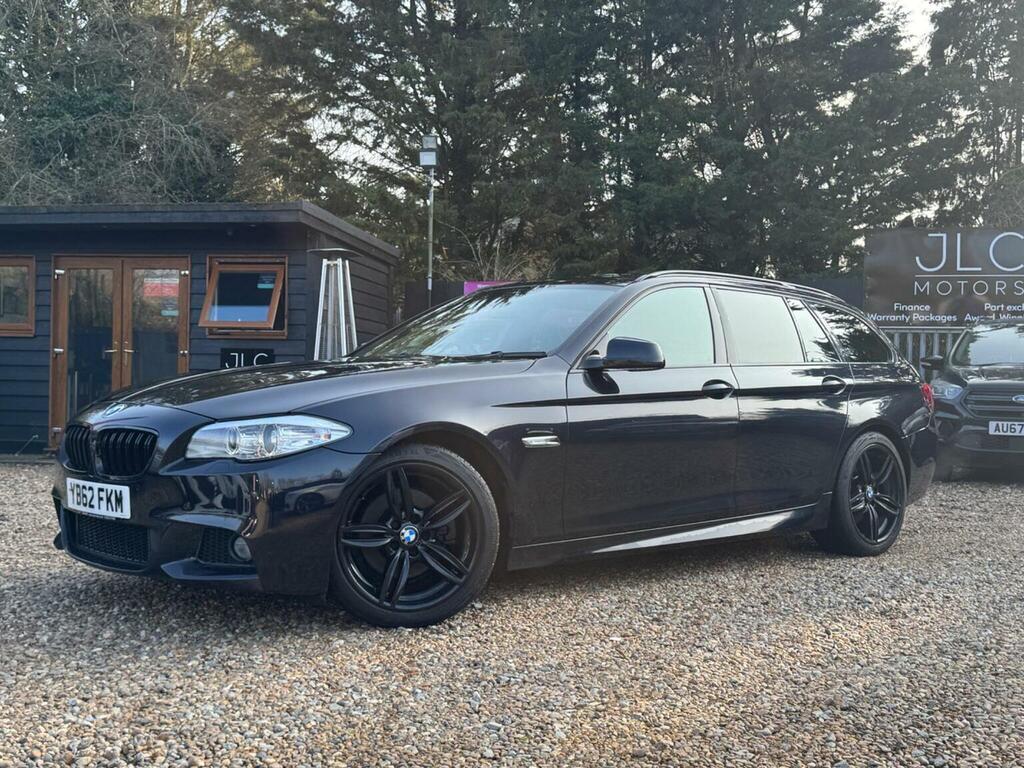 BMW 5 Series Estate 2.0 520D M Sport Touring Euro 5 Ss YB62FKM Black #2