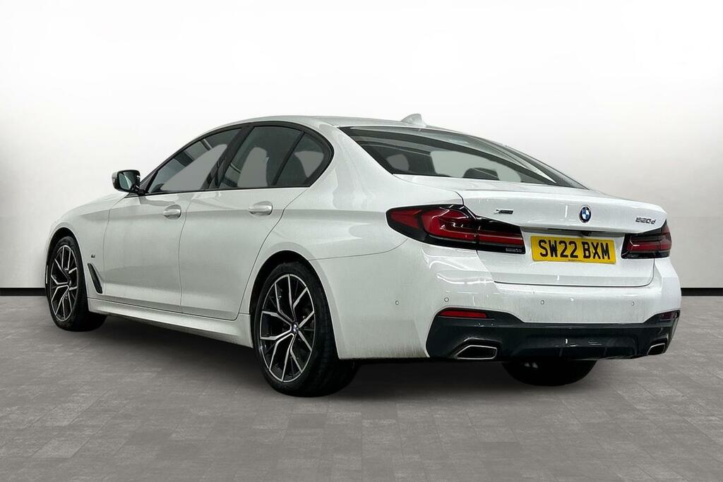 BMW 5 Series 520D Xdrive M Sport Saloon SW22BXM White #2
