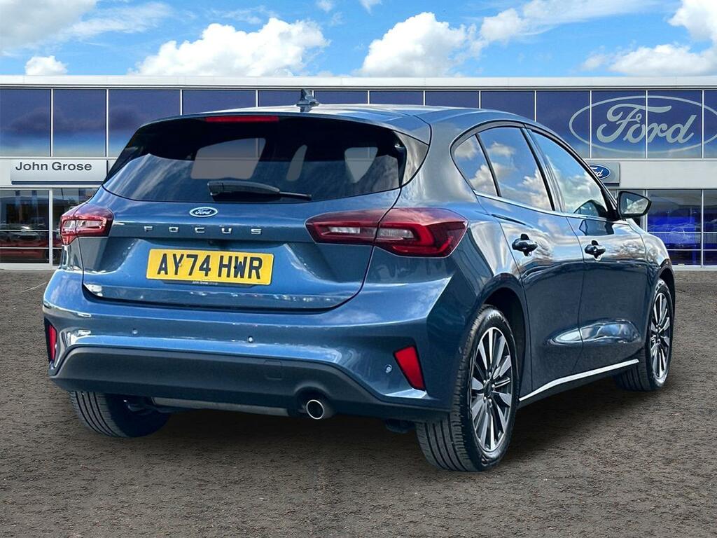 Ford Focus 1.0 Ecoboost Hybrid Mhev Titanium X Hatchback AY74HWR Blue #3