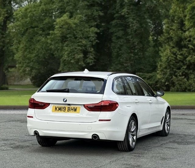 BMW 5 Series 2019 2.0 520D Se Touring Xdrive Eu KM19BHW White #4