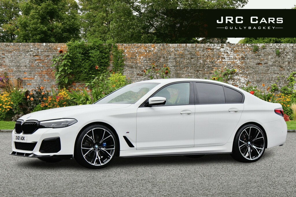 BMW 5 Series Saloon 2.0 520D M Sport Saloon 2021 OV21AOK White #2