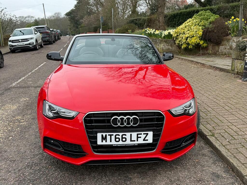 Audi A5 2.0 Tdi S Line Special Edition Plus Convertible MT66LFZ Red #3