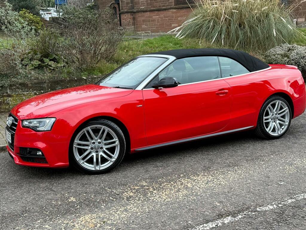 Audi A5 2.0 Tdi S Line Special Edition Plus Convertible MT66LFZ Red #6