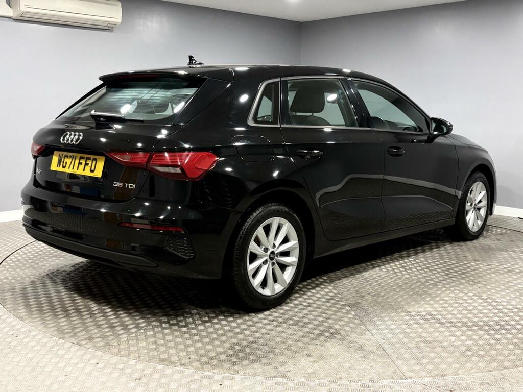 Audi A3 2.0 Tdi 35 Technik Sportback S Tronic Euro 6 Ss WG71FFO Black #3