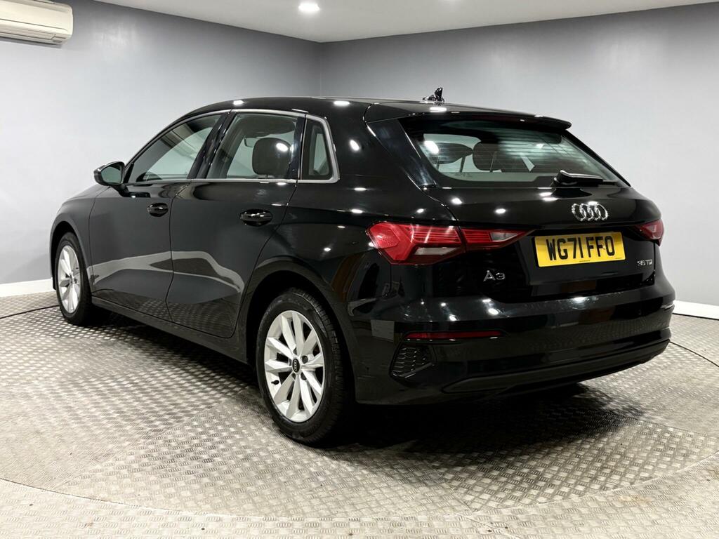Audi A3 2.0 Tdi 35 Technik Sportback S Tronic Euro 6 Ss WG71FFO Black #5