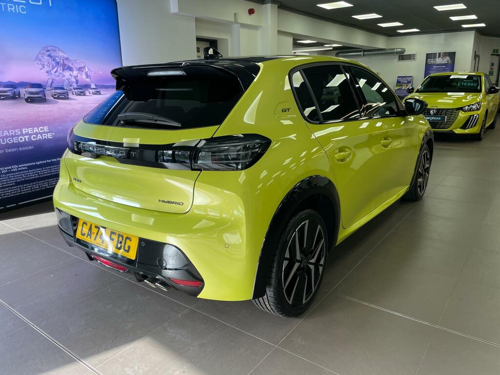 Peugeot 208 1.2 Hybrid Gt Hatchback Hybrid E-dsc6 E CA74FBG Yellow #6