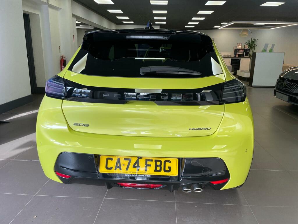 Peugeot 208 1.2 Hybrid Gt Hatchback Hybrid E-dsc6 E CA74FBG Yellow #5