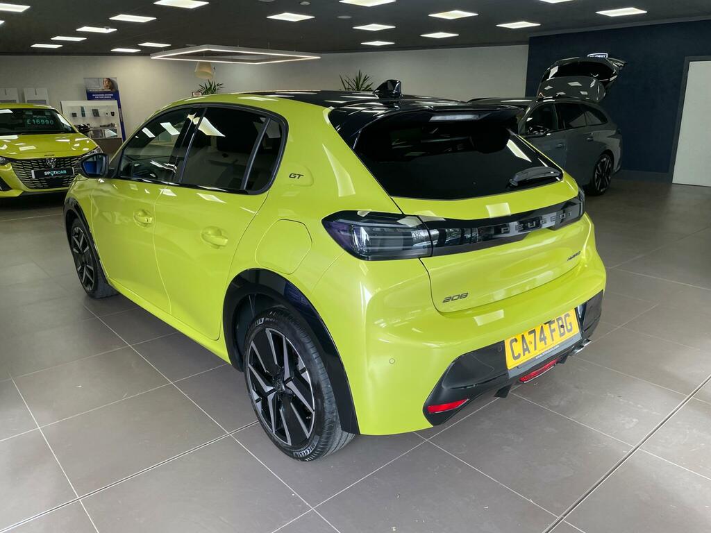 Peugeot 208 1.2 Hybrid Gt Hatchback Hybrid E-dsc6 E CA74FBG Yellow #4