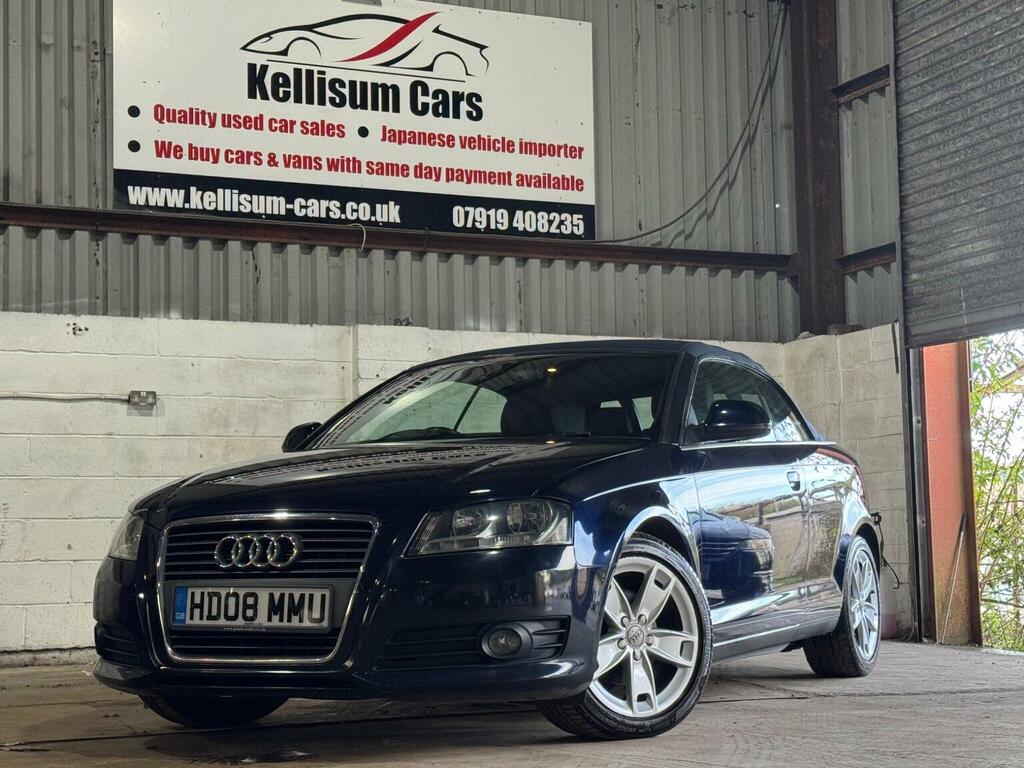 Audi A3 Cabriolet Convertible 2.0 Tdi Sport S Tronic Euro 4 200 Blue #3