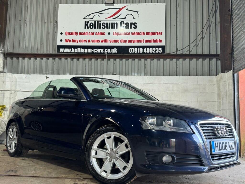 Audi A3 Cabriolet Convertible 2.0 Tdi Sport S Tronic Euro 4 200 Blue