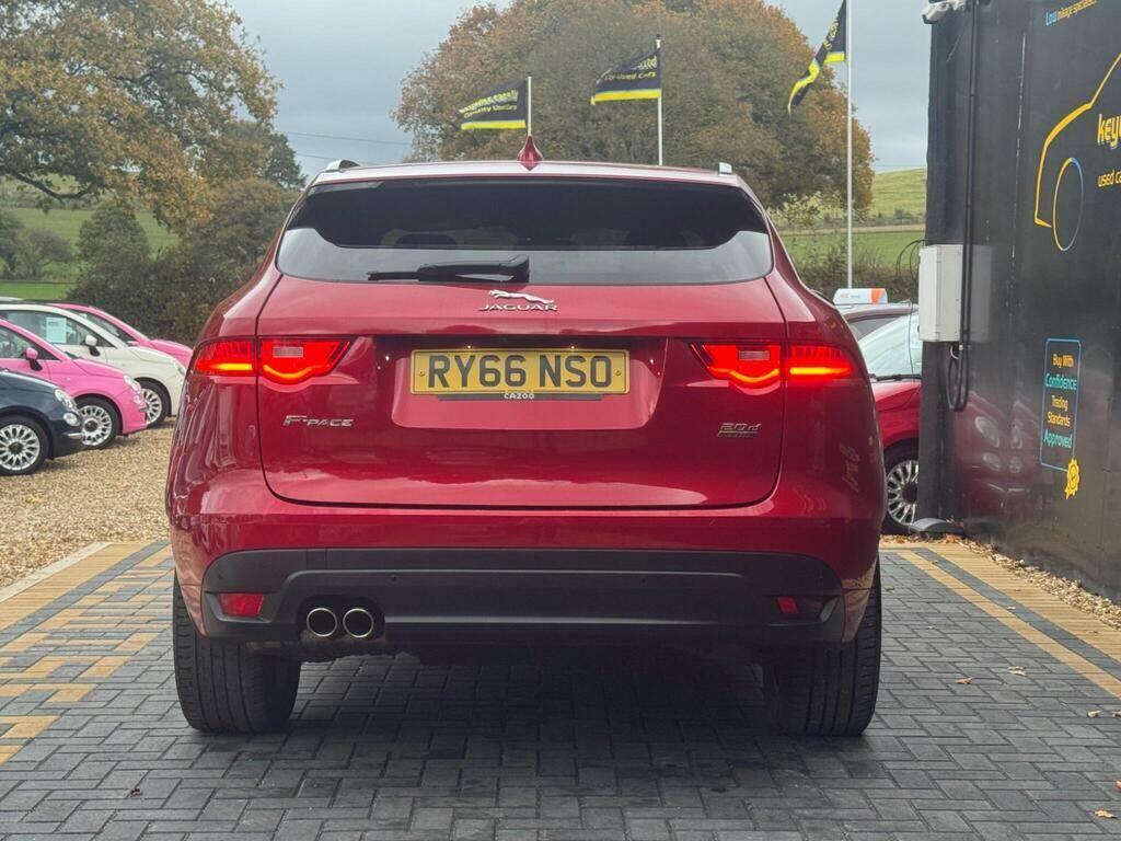 Jaguar F-Pace 2.0 D180 R-sport Awd Euro 6 Ss RY66NSO Red #4