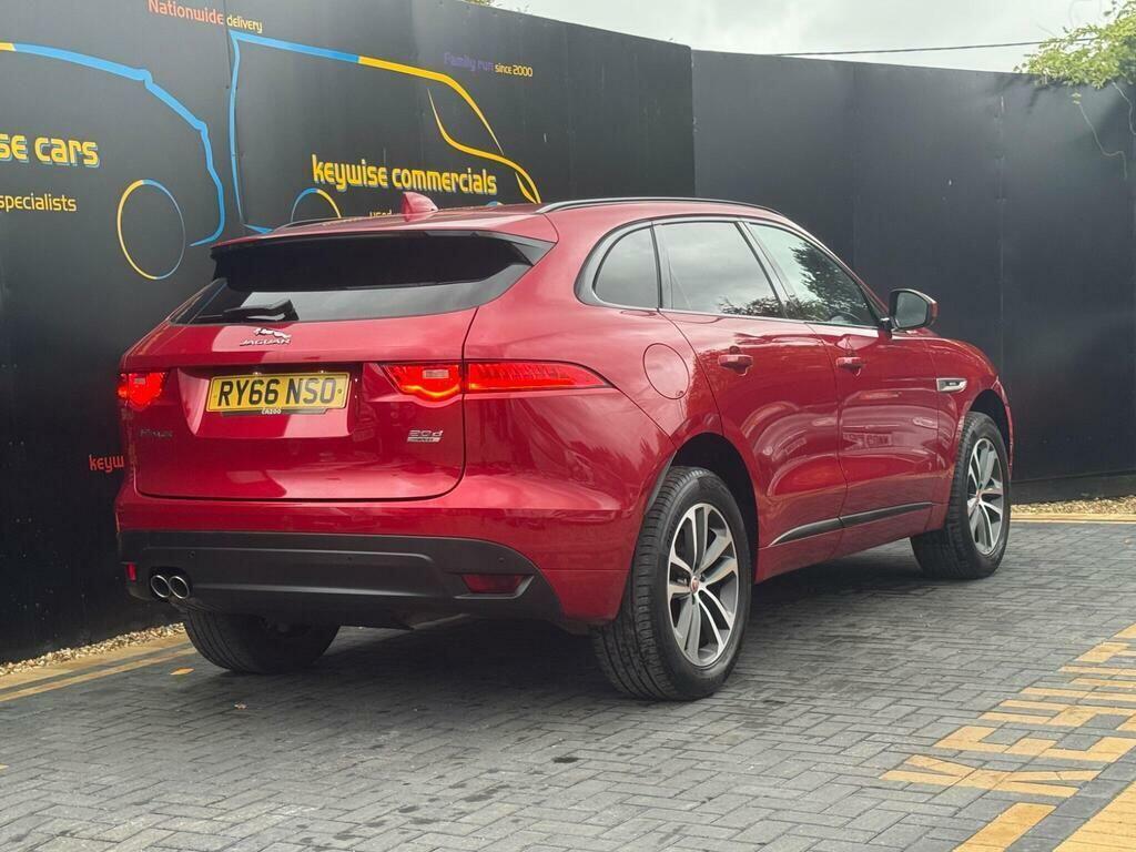 Jaguar F-Pace 2.0 D180 R-sport Awd Euro 6 Ss RY66NSO Red #5