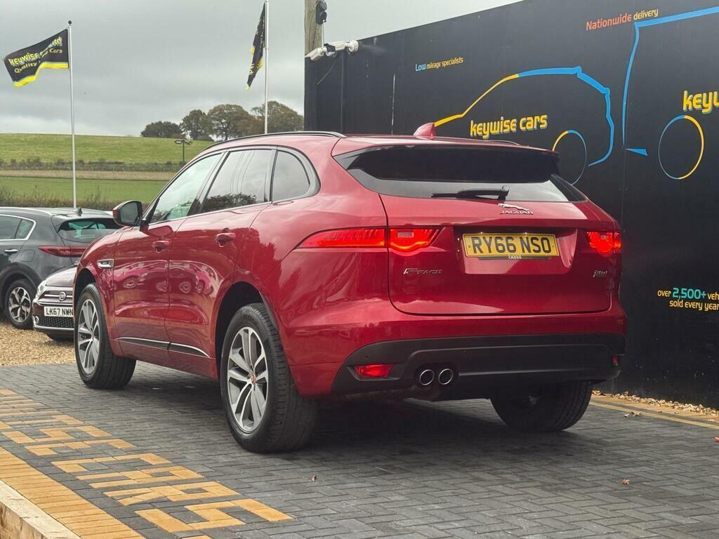 Jaguar F-Pace 2.0 D180 R-sport Awd Euro 6 Ss RY66NSO Red #3