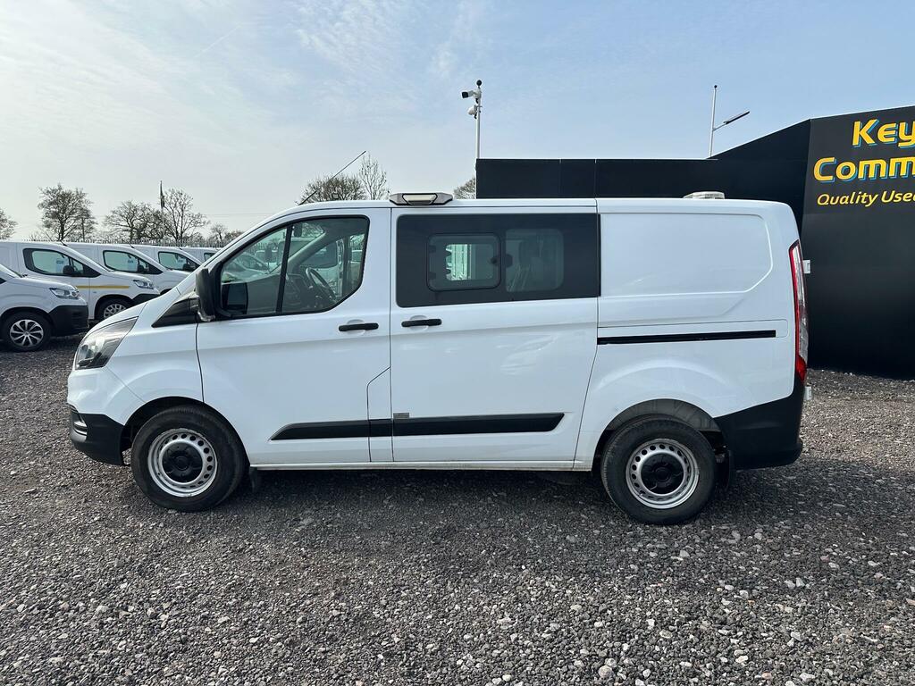 Ford Transit Custom 2.0 320 Ecoblue Crew Van L1 H1 Euro 6 6 Seat YO19YJU White #3