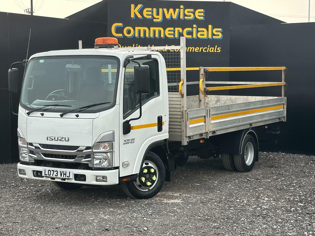 Isuzu 1.9D N35 Green Dropside Rwd Lwb LO73VHJ White