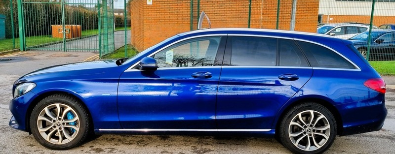 Mercedes-Benz C Class C350 E Sport L18OOS Blue #4