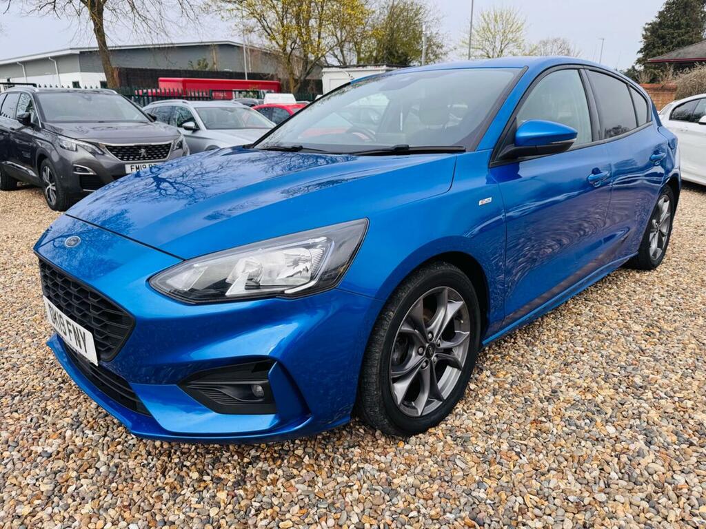 Ford Focus 1.0T Ecoboost St-line Hatchback DK19FNY Blue #4