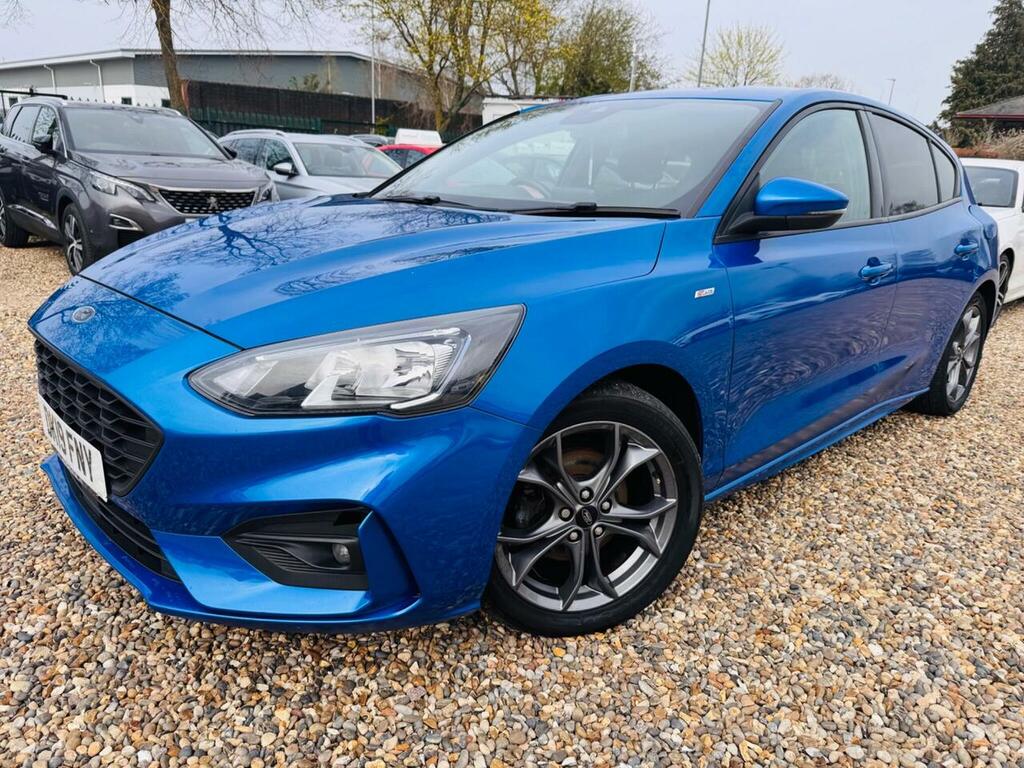 Ford Focus 1.0T Ecoboost St-line Hatchback DK19FNY Blue #2