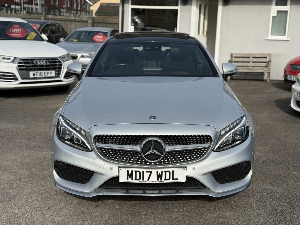 Mercedes-Benz C Class C250d Amg Line Premium Plus 2017 17 Reg MD17WDL Silver #2