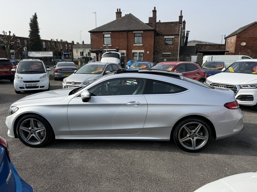 Mercedes-Benz C Class C250d Amg Line Premium Plus 2017 17 Reg MD17WDL Silver #4