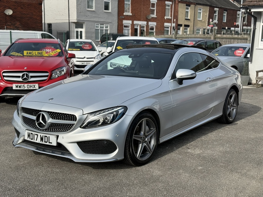 Mercedes-Benz C Class C250d Amg Line Premium Plus 2017 17 Reg MD17WDL Silver #3