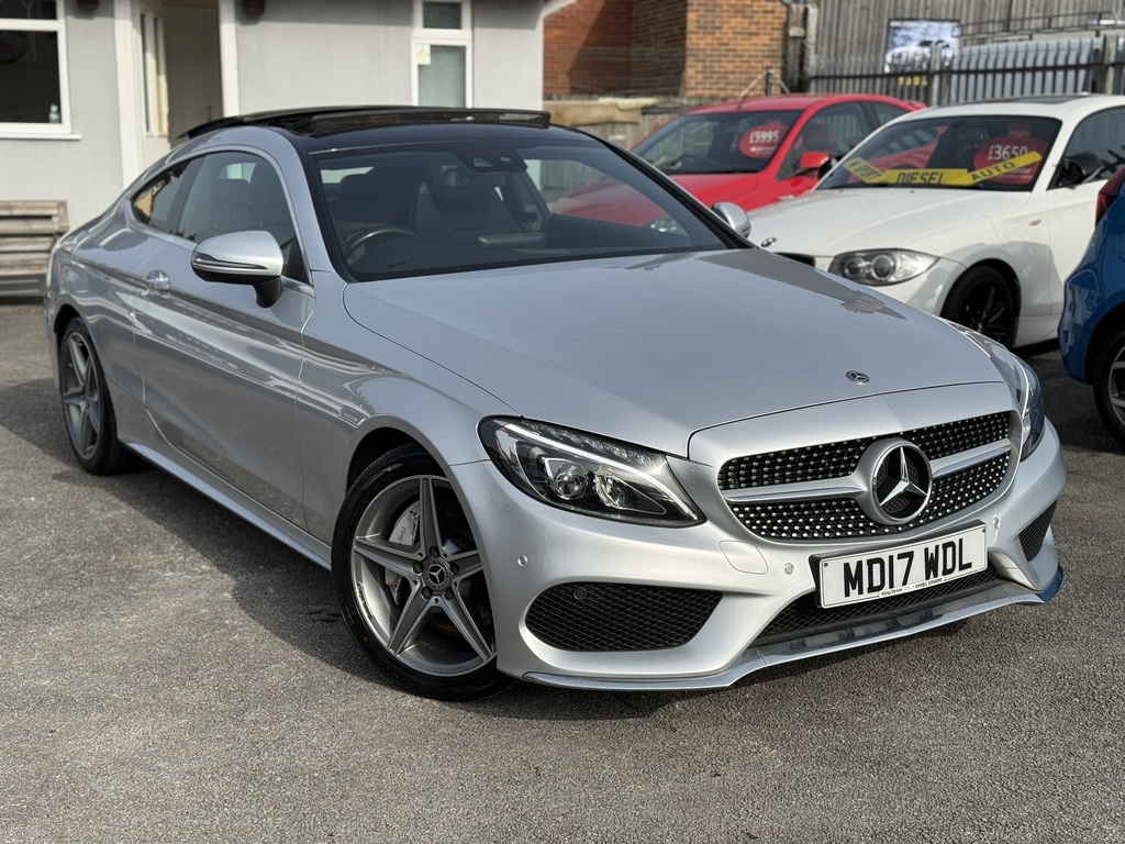 Mercedes-Benz C Class C250d Amg Line Premium Plus 2017 17 Reg Silver