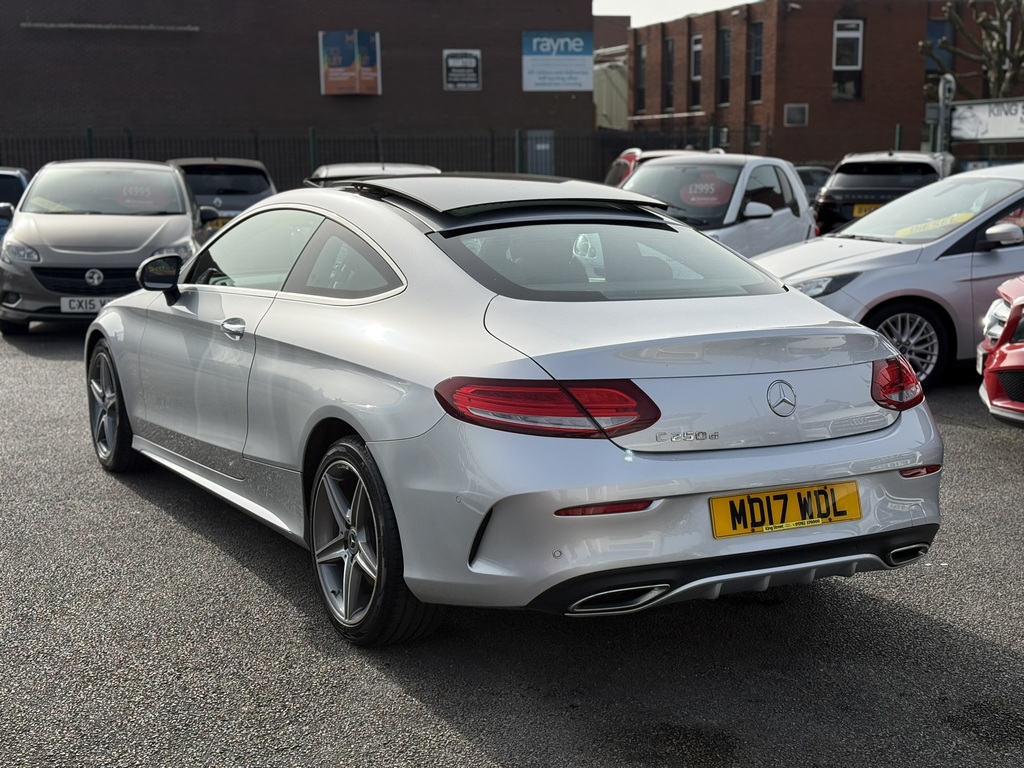 Mercedes-Benz C Class C250d Amg Line Premium Plus 2017 17 Reg MD17WDL Silver #5