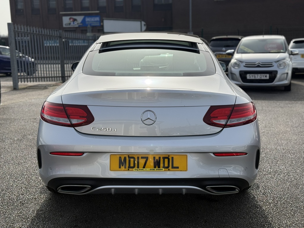 Mercedes-Benz C Class C250d Amg Line Premium Plus 2017 17 Reg MD17WDL Silver #6
