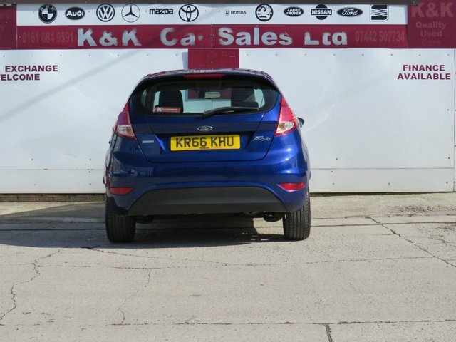 Ford Fiesta 2017 1.0T Ecoboost Zetec Hatchback Powe KR66KHU Blue #4