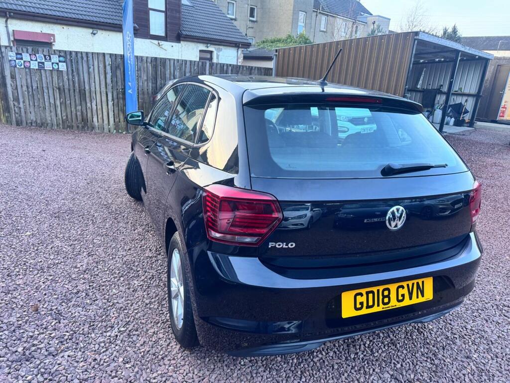 Volkswagen Polo Hatchback 1.0 Se Euro 6 Ss 201818 GD18GVN Black #4