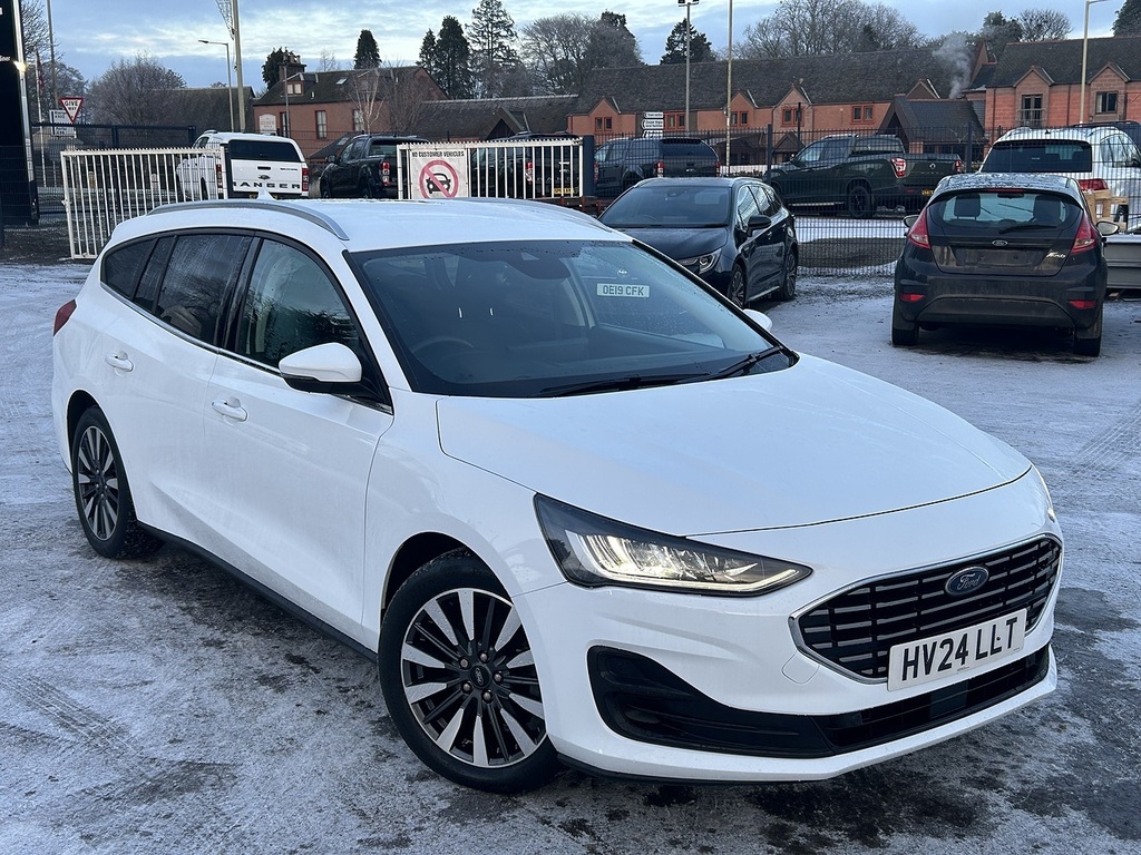 Ford Focus 1.0T Ecoboost Mhev Titanium X Estate Hy White