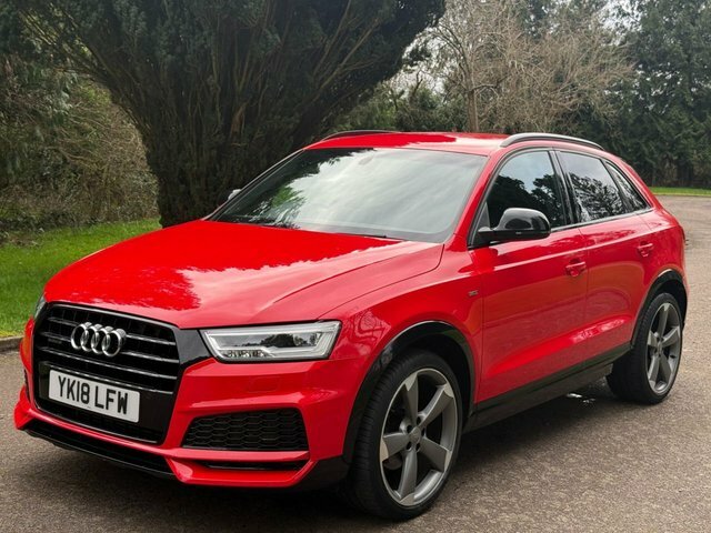 Audi Q3 Tfsi Black Edition Suv YK18LFW Red #3