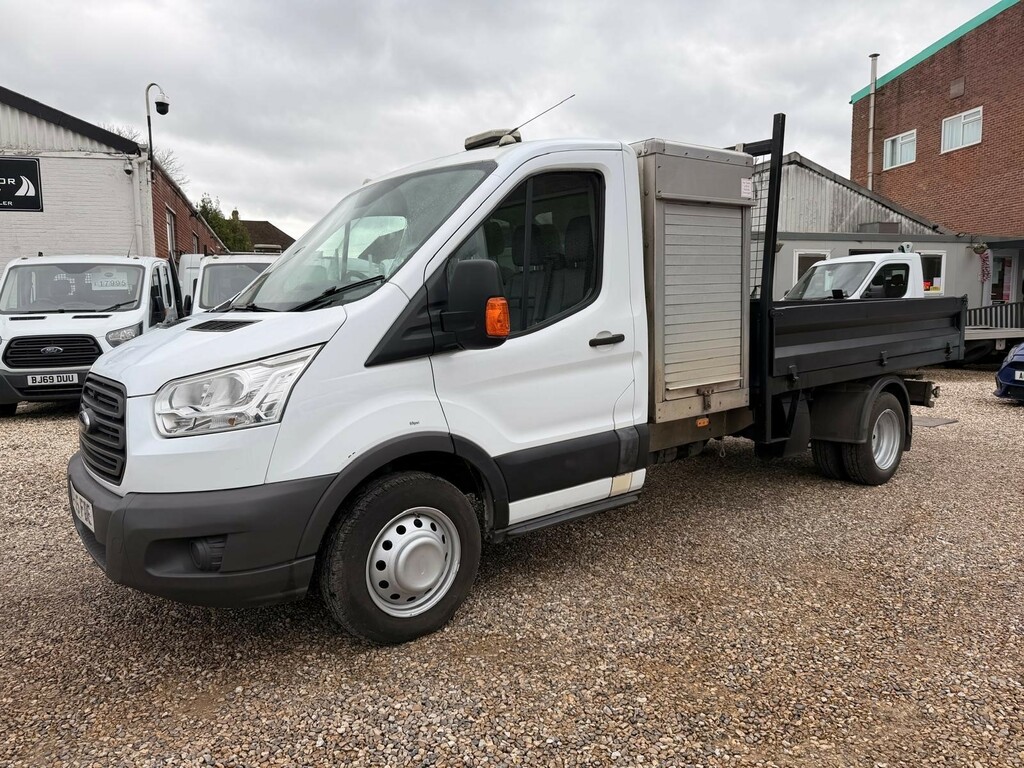 Ford Transit Custom 2.2 Tdci 350 Tipper Rwd L2 1-Wa WV65TZC White #2