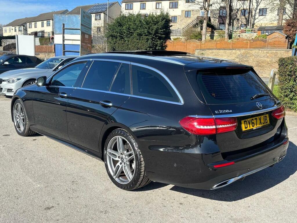 Mercedes-Benz E Class Estate 2.0 E220d Amg Line Premium G-tronic Euro DY67XJB Black #4